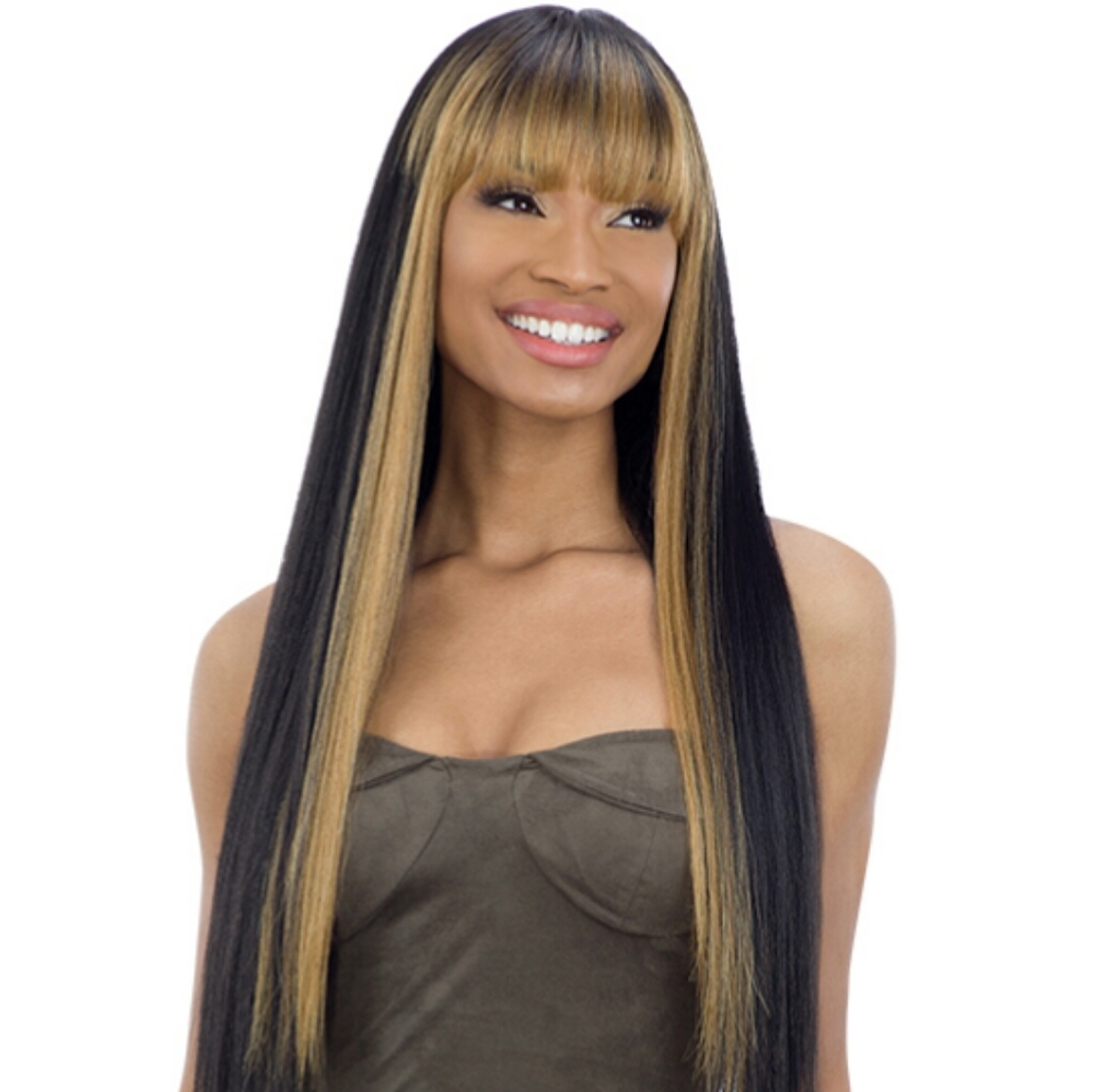 Bang highlight wig